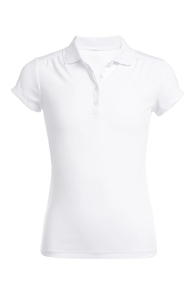 Shop Nautica Short Sleeve Performance Uniform Polo In 100 White