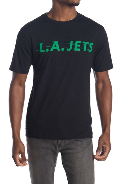 Shop American Needle Brass Tack La Jets Short Sleeve T-shirt In Black