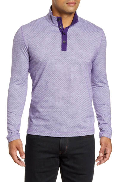 Shop Robert Graham Antonio Henley Pullover In Purple