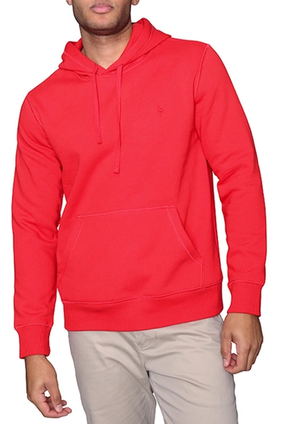 Shop Tailorbyrd Fleece Pullover Hoodie In Red