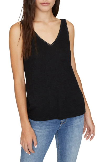 Shop Sanctuary Linn Crochet Mix Tank Top In Black