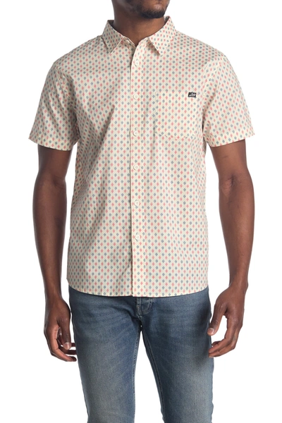 Shop ...lost Breezy Woven Short Sleeve Shirt In Ivory
