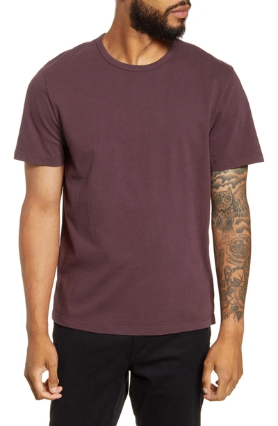 Shop Vince Solid T-shirt In Washed Deep Orchid