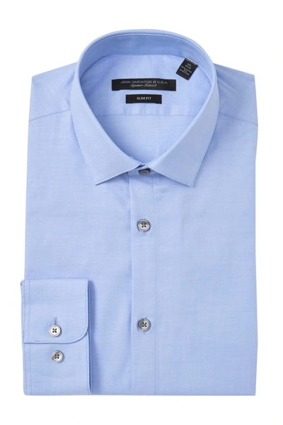 Shop John Varvatos Slim Fit Solid Dress Shirt In Powder Blue