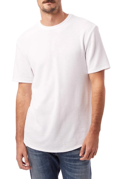 Shop Alternative Vintage Thermal Crew Neck T-shirt In White