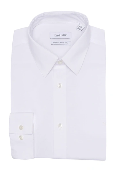 Shop Calvin Klein Regular Fit Dress Shirt In White
