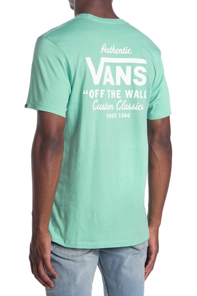 Shop Vans Holder St Classic T-shirt In Dusty Jade