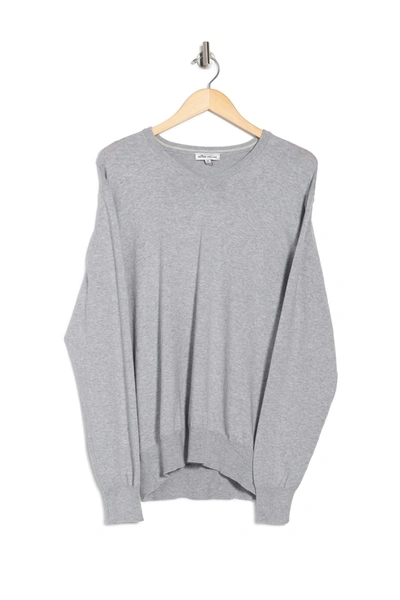 Shop Peter Millar Crown Soft V-neck Sweater In British Grey