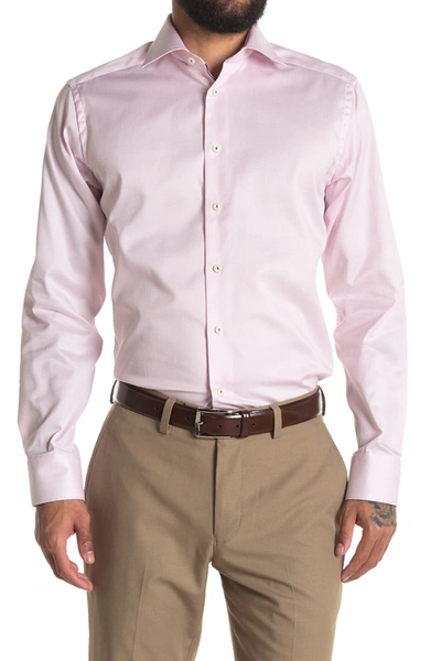 Shop Eton Solid Slim Fit Dress Shirt In Pink