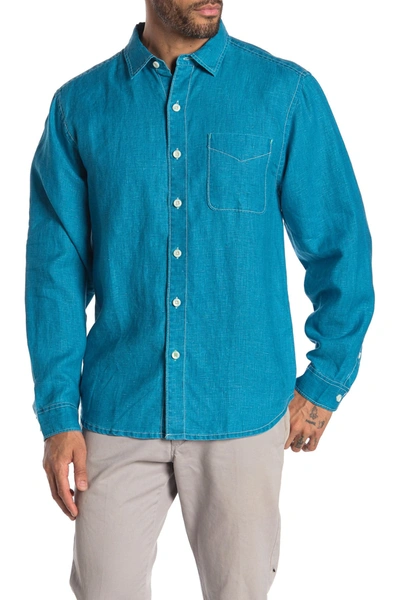 Shop Tommy Bahama Sea Glass Breezer Original Fit Linen Shirt In Shipwreck