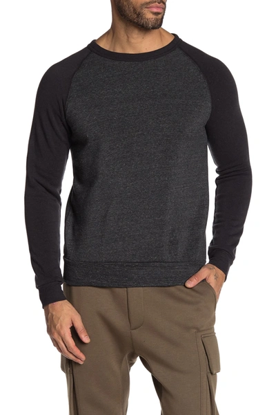 Shop Alternative Apparel Colorblocked Champ Sweater In Ecblack/ec
