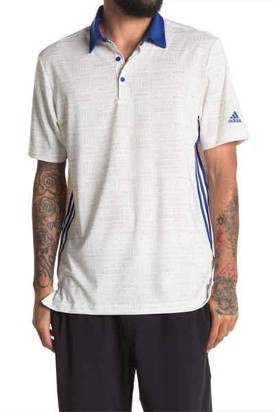 Shop Adidas Golf Ultimate365 Polo Shirt In White/greo