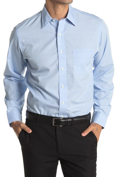 Shop Brooks Brothers Patterned Regular Fit Dress Shirt In Light/pastel Blue