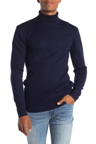 Shop X-ray Xray Turtleneck Pullover Sweater In Navy