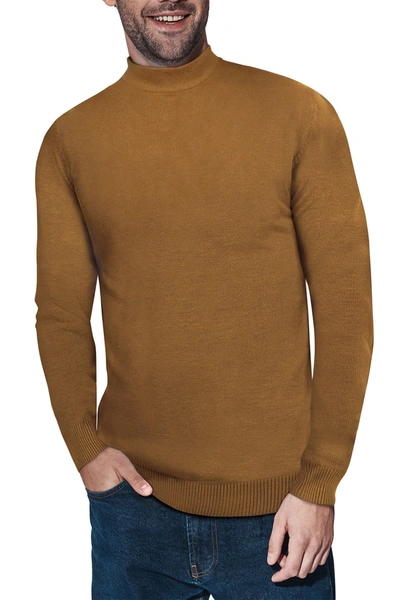 Shop X-ray Xray Core Mock Neck Knit Sweater In Mustard