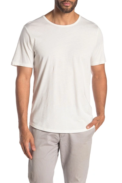 Shop 7 For All Mankind Roamer Crew Neck T-shirt In Hilo White