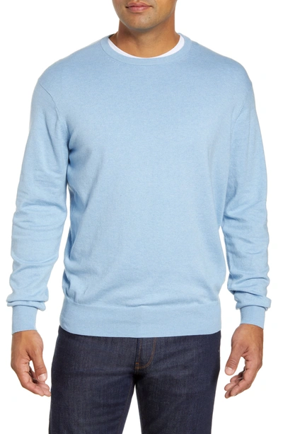 Shop Peter Millar Crown Crewneck Sweater In Cottage Bl