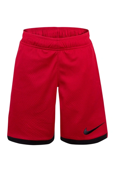 Shop Nike Dri-fit Mesh Shorts In R78gym Red