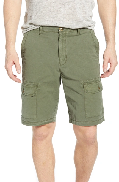 Shop Tommy Bahama Riptide Ripstop Cargo Shorts In Dusty Oliv