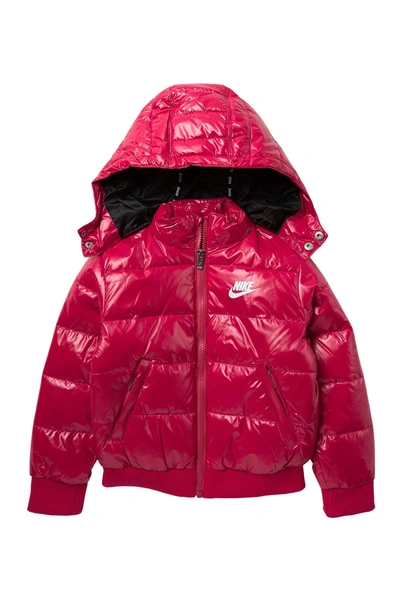 Shop Nike Quilted Puffer Hooded Jacket In A4ypicnic