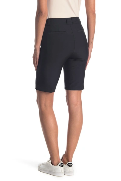 Shop Adidas Golf Ultimate Club Bermuda Shorts In Black