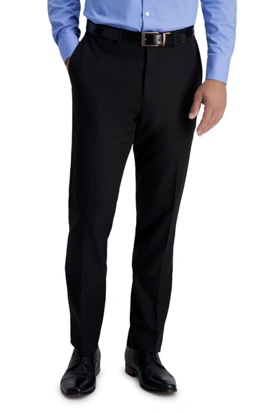 Shop Louis Raphael Skinny Fit Stretch Gabardine Solid Pants In Black