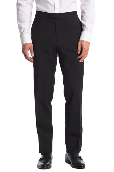 Shop Tommy Hilfiger Twill Tailored Suit Separate Satin Stripe Pants In Black
