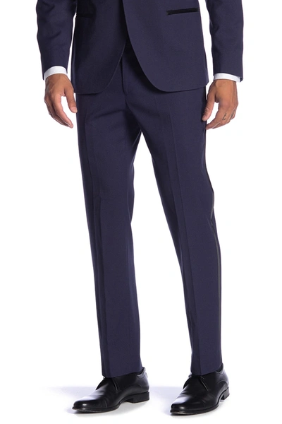 Savile Row Co Essex Purple Slim Fit Tuxedo Pants In Purple