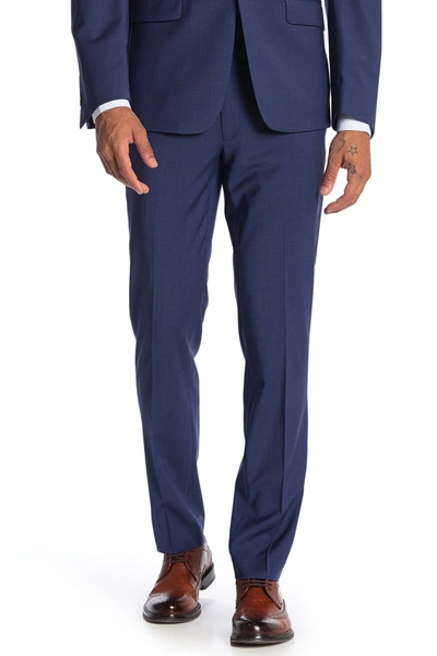Shop Calvin Klein Skinny Fit Wool Blend Suit Separate Pants In Blue