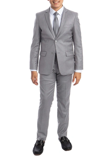 Shop Perry Ellis Portfolio Perry Ellis Solid 5-piece Set In Light Grey