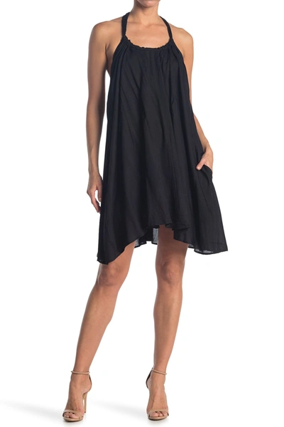 Shop Elan Halter Neck Cover-up Dress In Black