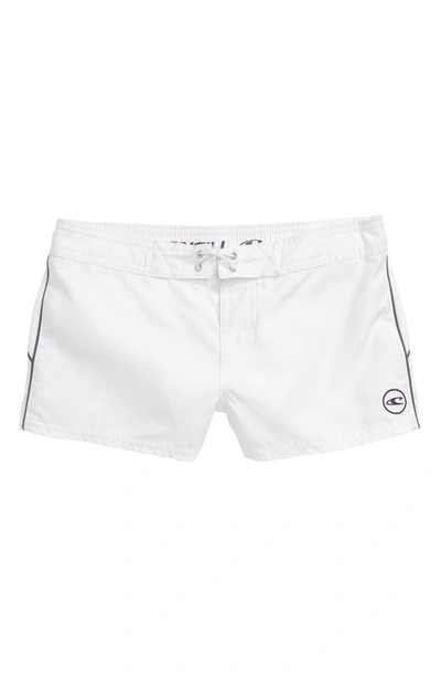 Shop O'neill Salt Water Solid Board Shorts In White