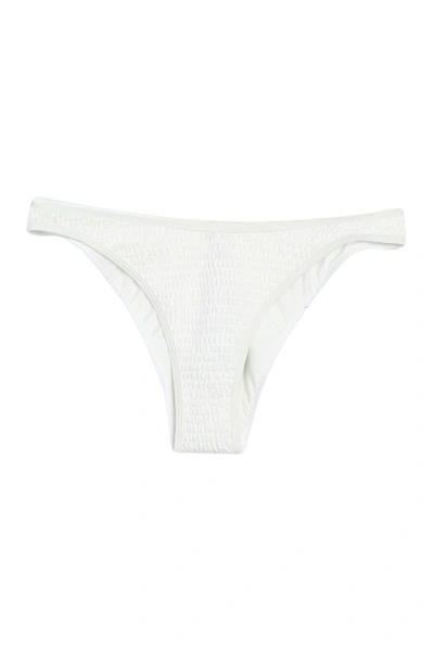 Shop Kendall + Kylie Henley Smocked Bikini Bottom In White