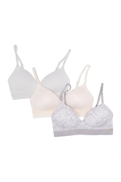 Vince Camuto Wireless Assorted Bras In Storm Snake Skin Prt/ Soft