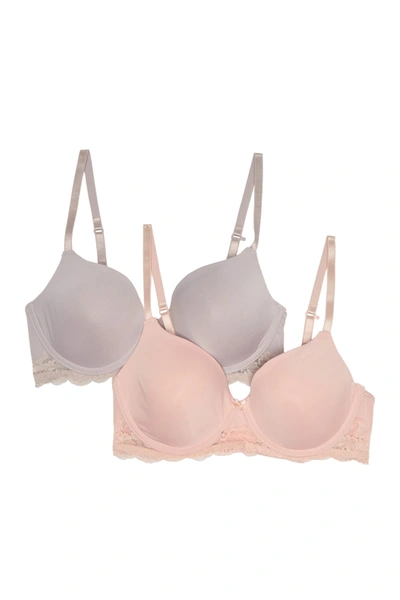Shop Jessica Simpson Convertible Back T-shirt Bra (a-c Cups) In Ashes Of Ross/cameo Rose