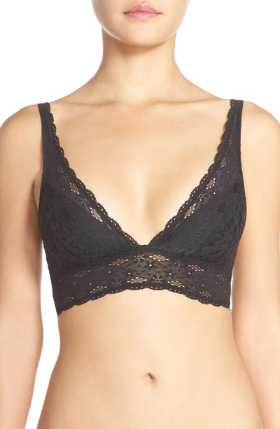 Shop Wacoal Halo Lace Bralette In Black