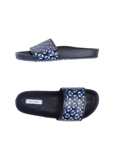 Shop Marc Jacobs Sandals In Bright Blue