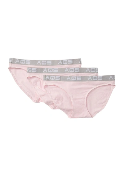 Shop Aqs Stretch Cotton Bikini In Pink/pink/pink