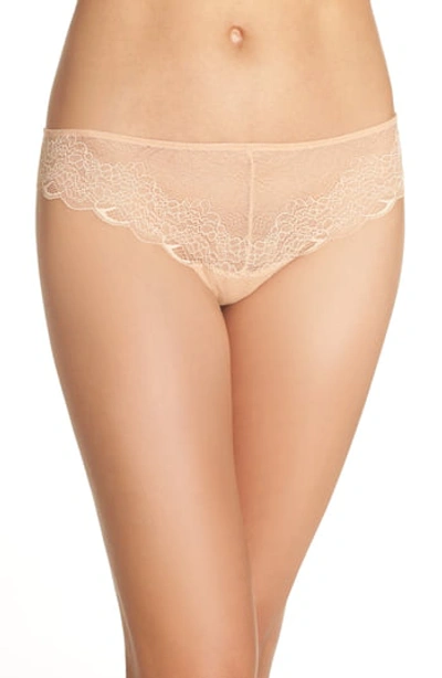 Shop Madewell Lace Tanga Panties In Voile Pink