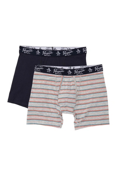 Shop Original Penguin 2-pack Assorted Boxer Briefs In Skycapt/gyhstp