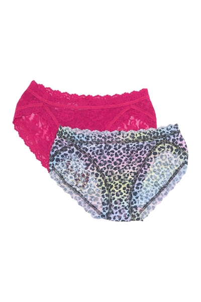 Shop Hanky Panky Full Bottom V-bikini Panties In Rainbow Leopard/vene