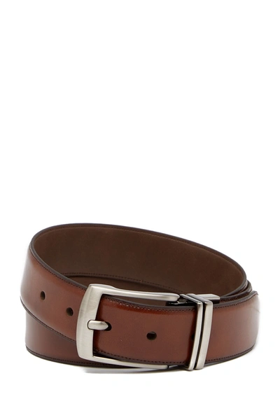 Shop Boconi Reversible Leather Belt In Rev-cog/brn