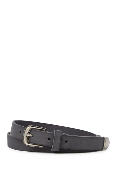 Shop Frye Western Leather Belt In Black