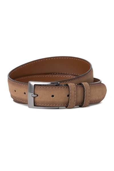 Shop W.kleinberg Suede Belt In Whiskey