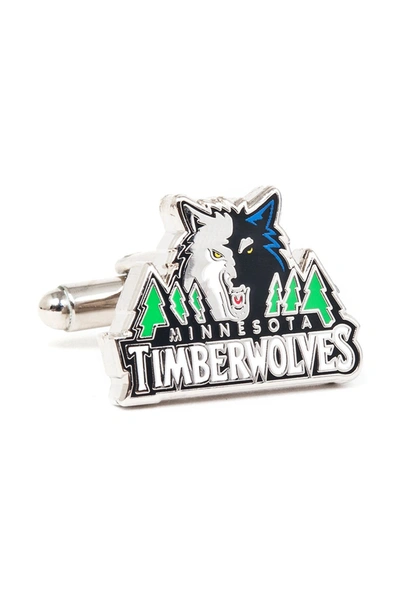 Shop Cufflinks, Inc Nba Minnesota Timberwolves Cuff Links In Black