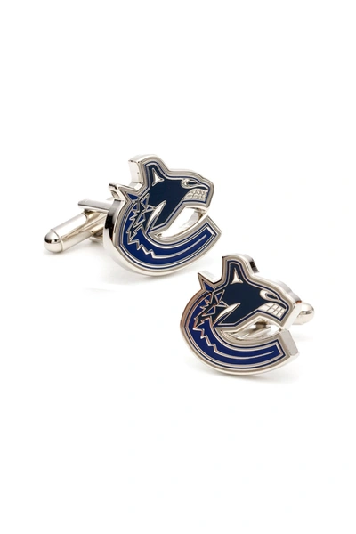 Shop Cufflinks, Inc Nhl Vancouver Canucks Cuff Links In Blue