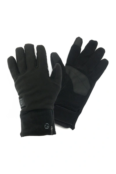 Ski Signature Polar Bear Heated Glove In Black