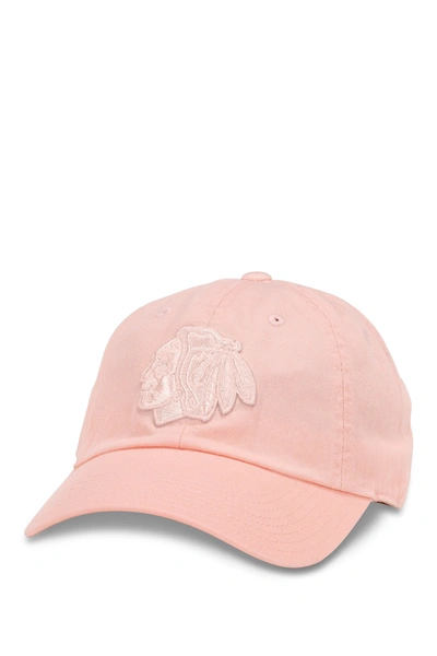 Shop American Needle Nhl Chicago Blackhawks Embroidered Baseball Cap In Club Pink