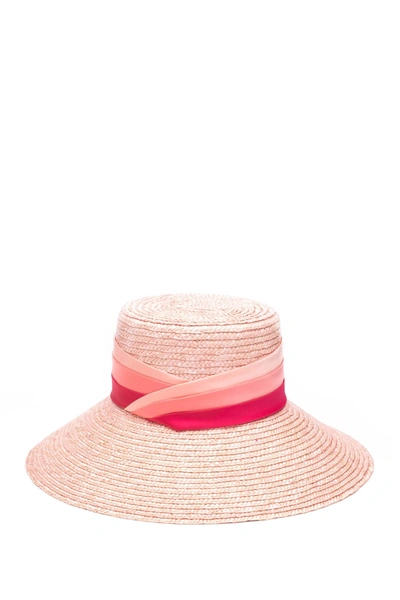 Shop Eugenia Kim Annabelle Straw Hat In Pink