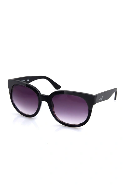 Shop Aqs Hadley Black Acetate Sunglasses